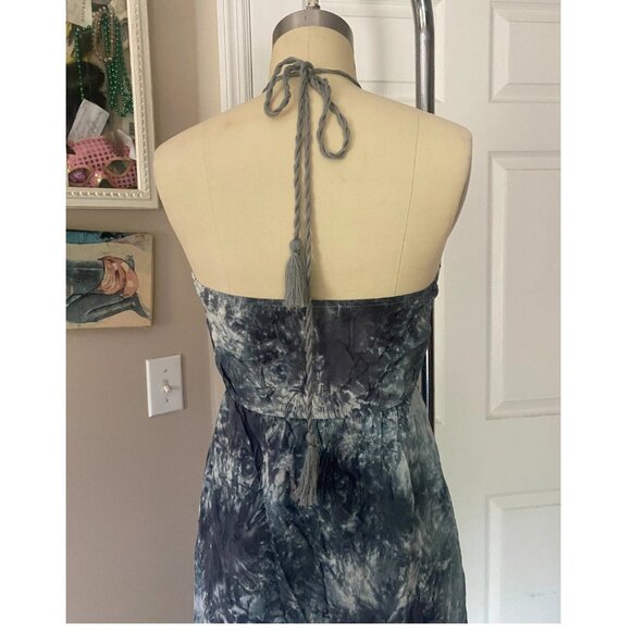 URBAN OUTFITTERS Southwestern NEON TIE-DYE Halter Goddess MAXI Dress *SMALL* - Picture 6 of 7